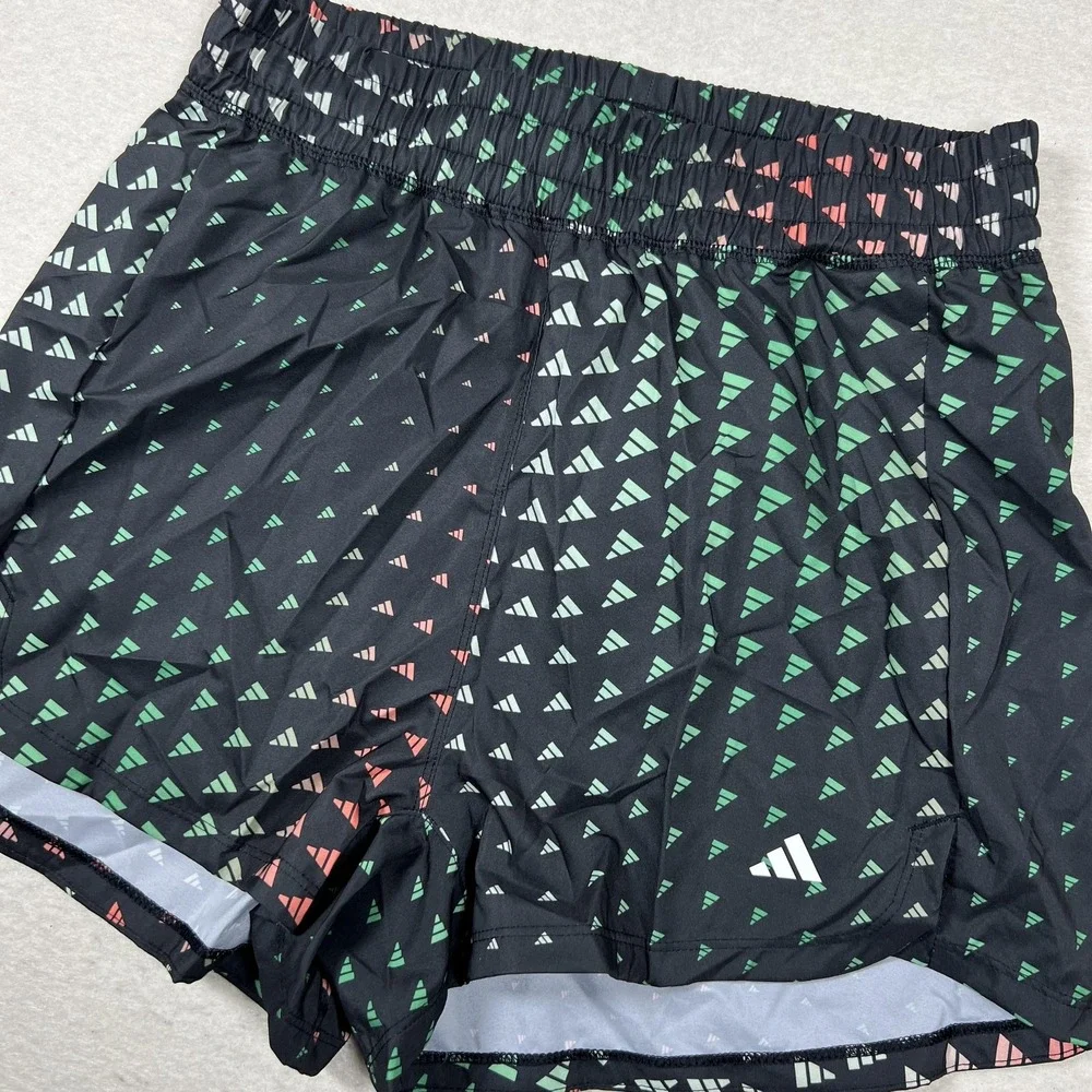 Adidas Shorts‎ Womens XS Black AEROREADY HR7783 Training Running Logo Print